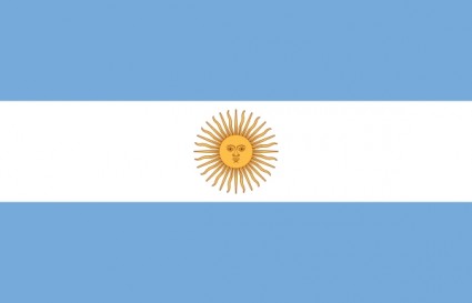 Bandera de clip art de argentina