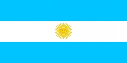 Bandeira da arte de grampo de argentina