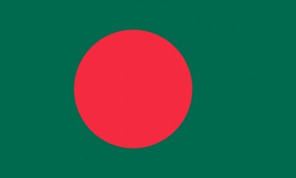 علم بنغلاديش قصاصة فنية