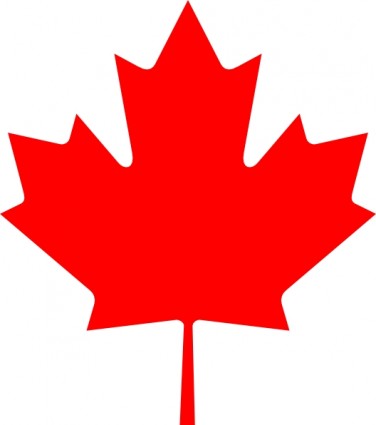 加拿大樹葉剪貼畫的旗子