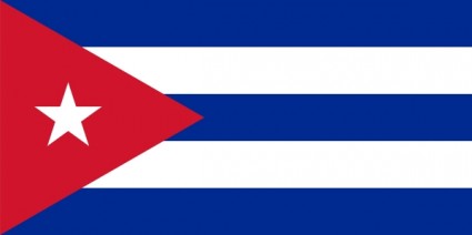 國旗的古巴剪貼畫