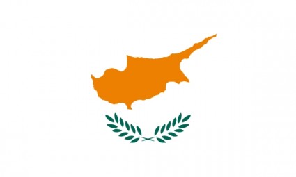 Bandera de clip art de Chipre