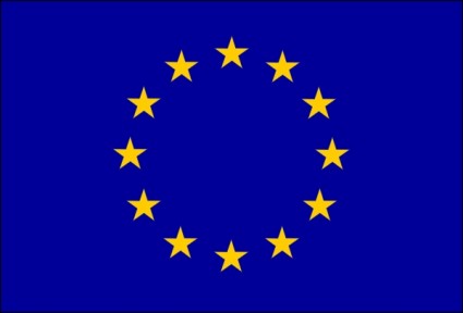 欧州連合の旗をクリップアートします。
