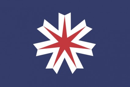 Bandera de clip art de hokkaido