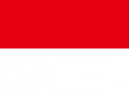 Bandeira da arte de grampo de Indonésia