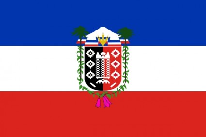 Flagge von la Araukanien Chile ClipArt