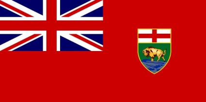 マニトバ州カナダの旗をクリップアートします。