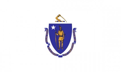 クリップアート マサチューセッツ州の旗