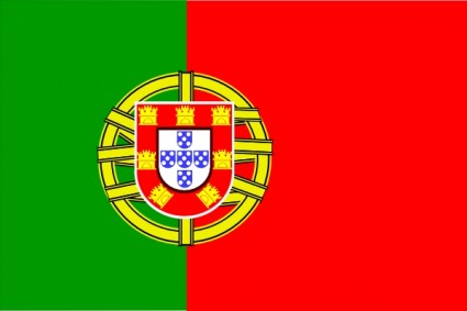 Flagge von Portugal-ClipArt