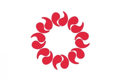 Bandeira da arte de grampo de saitama