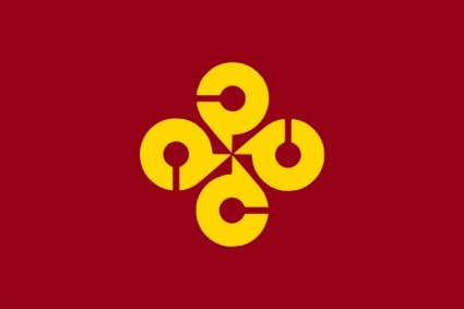 Bandera de shimane clip art