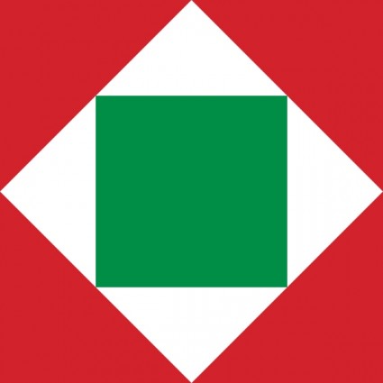علم الجمهورية الإيطالية قصاصة فنية