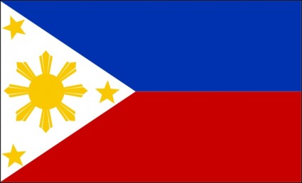 フィリピンの国旗をクリップアートします。