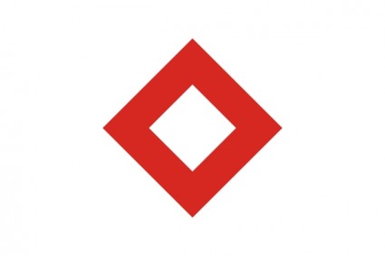 Bandeira da arte de grampo de cristal vermelho