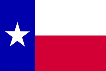 علم الدولة من تكساس قصاصة فنية