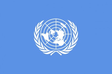 聯合國旗幟的剪貼畫