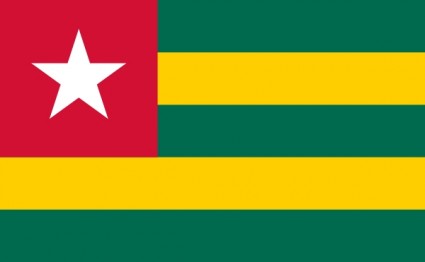 Flagge von Togo-ClipArt