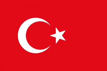 Bandera de clip art de Turquía