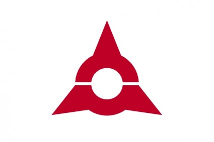 Bandeira da arte de grampo de yamaguchi ube