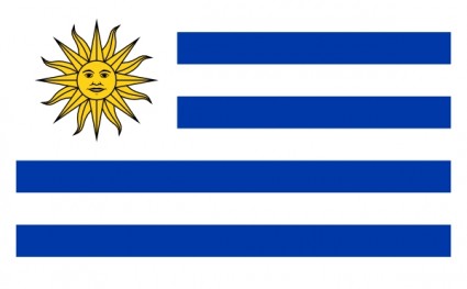 國旗的烏拉圭剪貼畫
