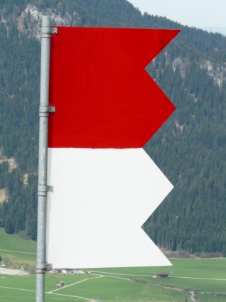 Flagge rot-weiß