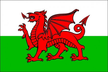 威爾士國旗剪貼畫
