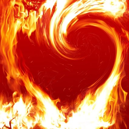 火焰 heartshaped 圖片