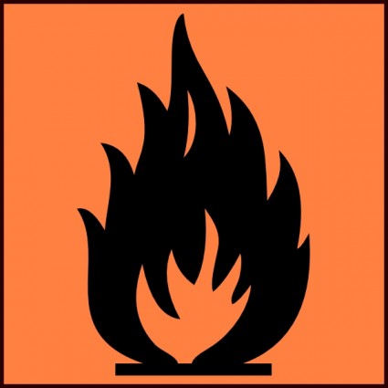 brennbare Symbol ClipArt