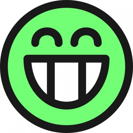 piatto ghigno sorridente emozione icona faccina ClipArt