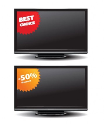 flatpanel truyền hình bán hàng vector