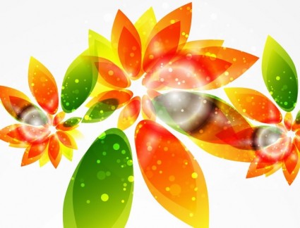 illustration vectorielle floral abstrait