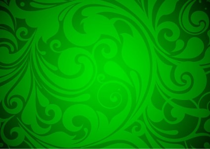Floral Background Green Vector Graphic