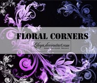 Floral Corners Pscs Brushset
