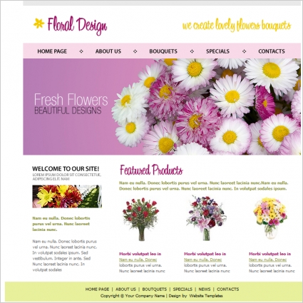 florales Design-Vorlage