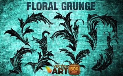 grunge floral