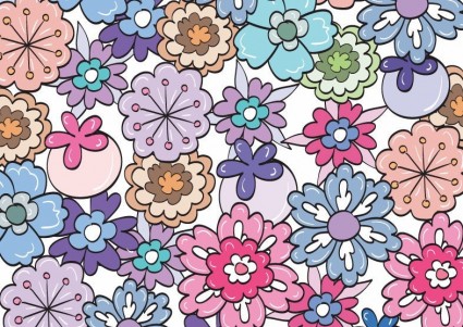 illustration vectorielle motif floral