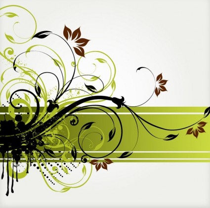 tourbillon Floral vector background