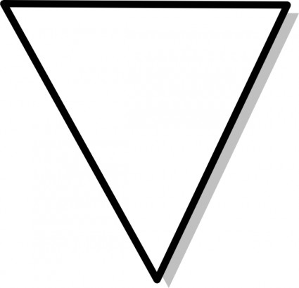 フローチャート シンボルの三角形のクリップアート