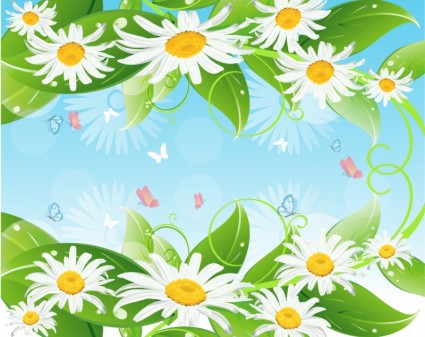 Blume und Blatt Hintergrund