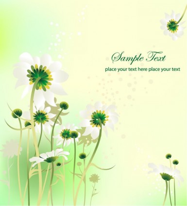 Blume Design Sommer Hintergrund Vektorgrafik