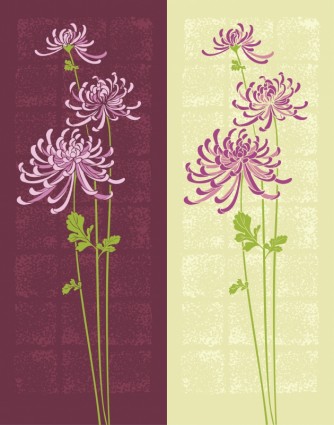 花のパターン ベクトル