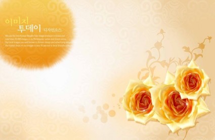 Flowers Background Psd Layered