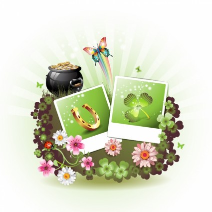 Blumen Hintergrund Vektor-illustration