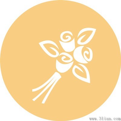 vector de iconos de flores