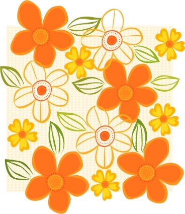 Blumen Schattierung Hintergrund Vektor-illustration