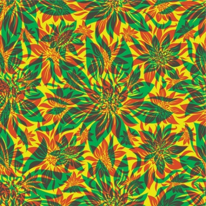 Flowers Shading Patterns Vector