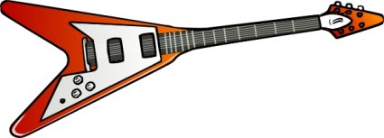 Flying V Gitarre ClipArt