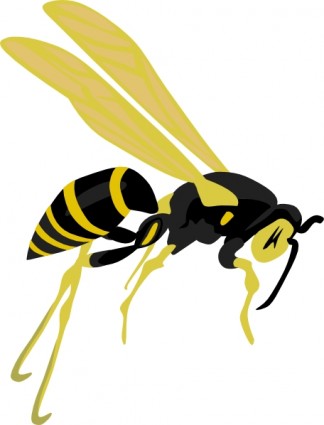 clipart de vespa voadora