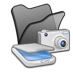 folder hitam Scanner kamera