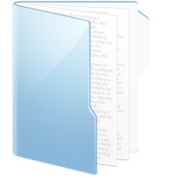 tài liệu thư mục màu xanh